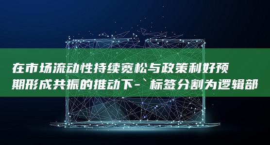 `标签分割为逻辑部分